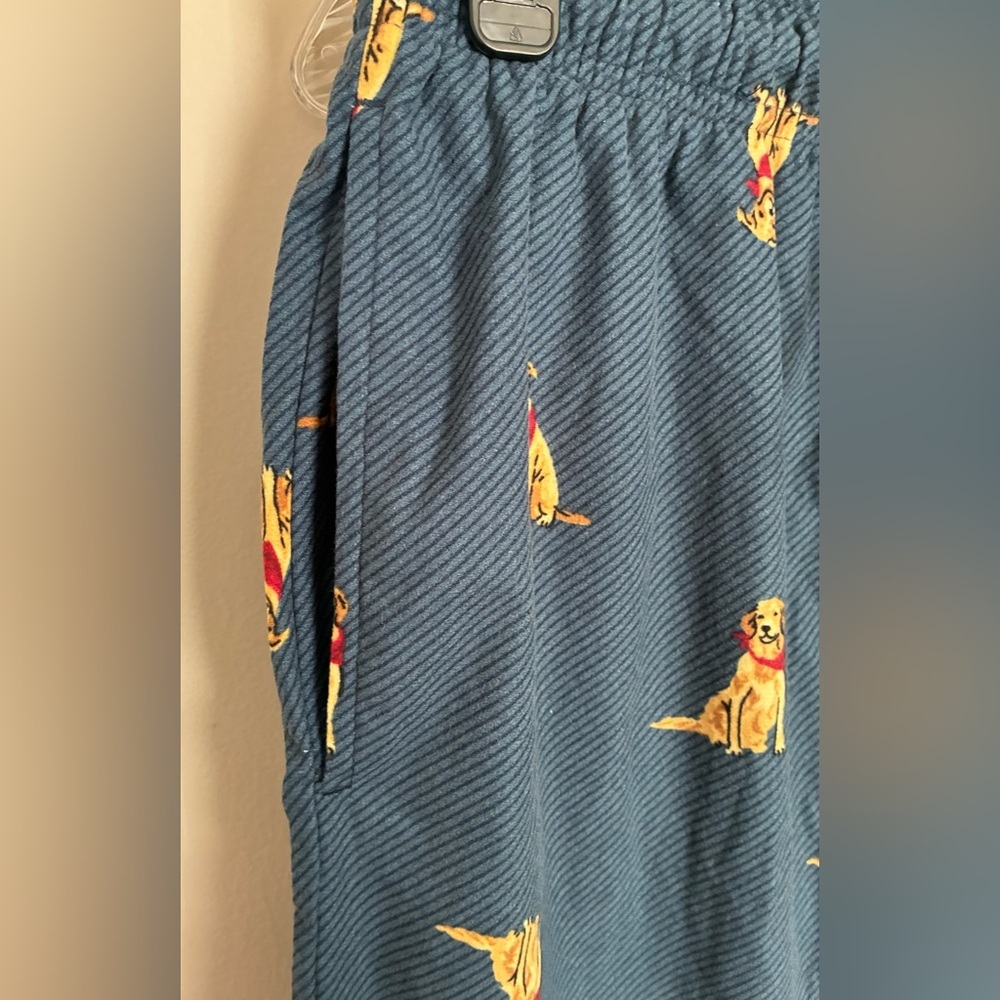 NWOT Cuddl Duds Men’s Sleepwear, Navy Pants w/Golden Retriever Pattern; Size M - Picture 3 of 10